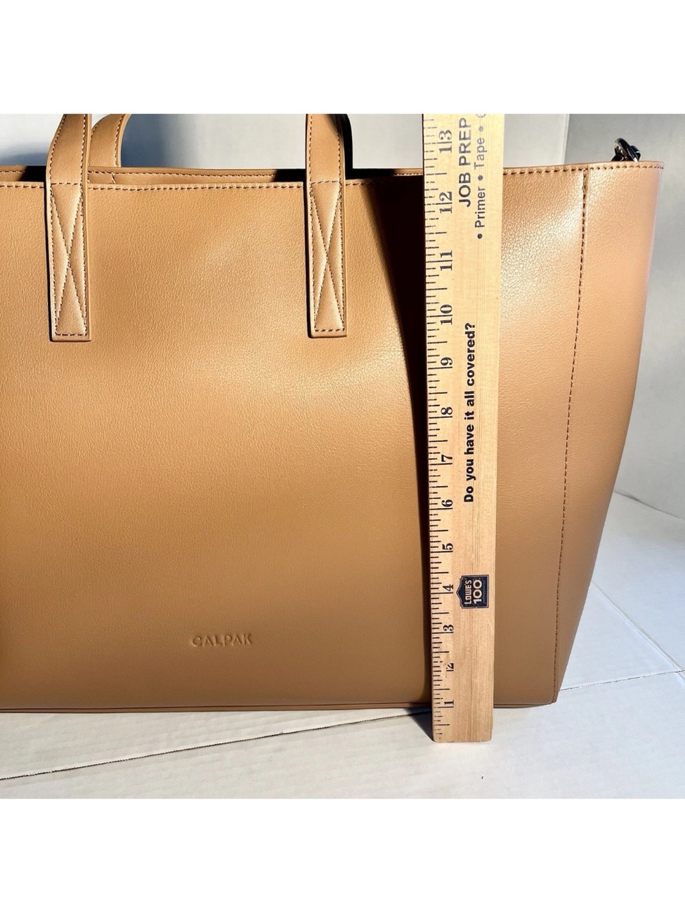 CALPAK Haven 16" Laptop
Computer Tote Shoulder Bag - Toffee Beige Tan NWOT - Picture 13 of 16